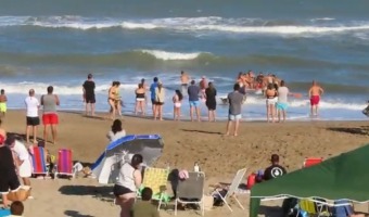 SEGURIDAD EN PLAYAS: NUEVO RESCATE EN PASEO 137 Y PLAYA